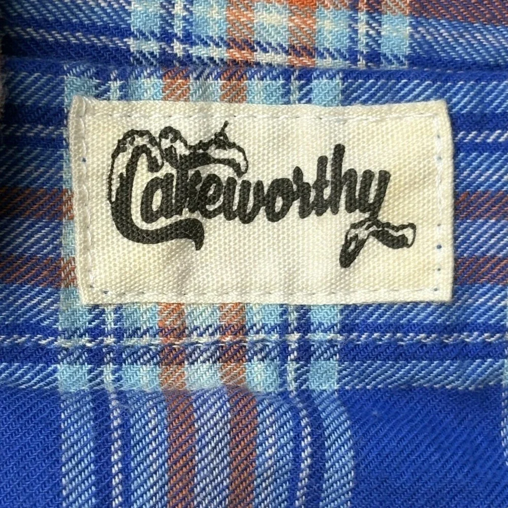 Disney Cakeworthy Cinderella Jac Flannel Mens L Blue Dream Wish Heart Makes - Picture 8 of 11